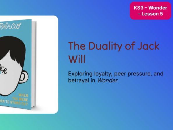 Year 7 Wonder – Lesson 5: Jack Will, Loyalty & Betrayal