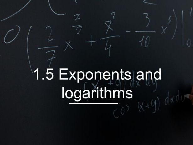 IB Math AI SL 1.5 - Exponents and Logarithms