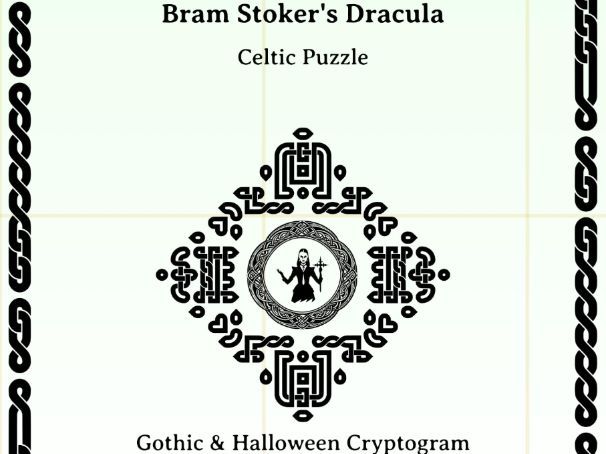 Bram Stoker's Dracula: Gothic & Halloween Cryptogram Puzzle Compilation full set