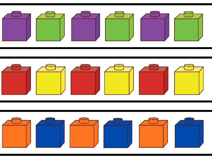 Multilink Cubes Repeating Patterns