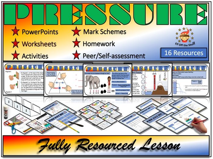 Forces - Pressure Explained - Fully Resourced Lesson for KS3