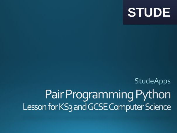 Python  Pair Programming activity for AQA GCSE Computer Science