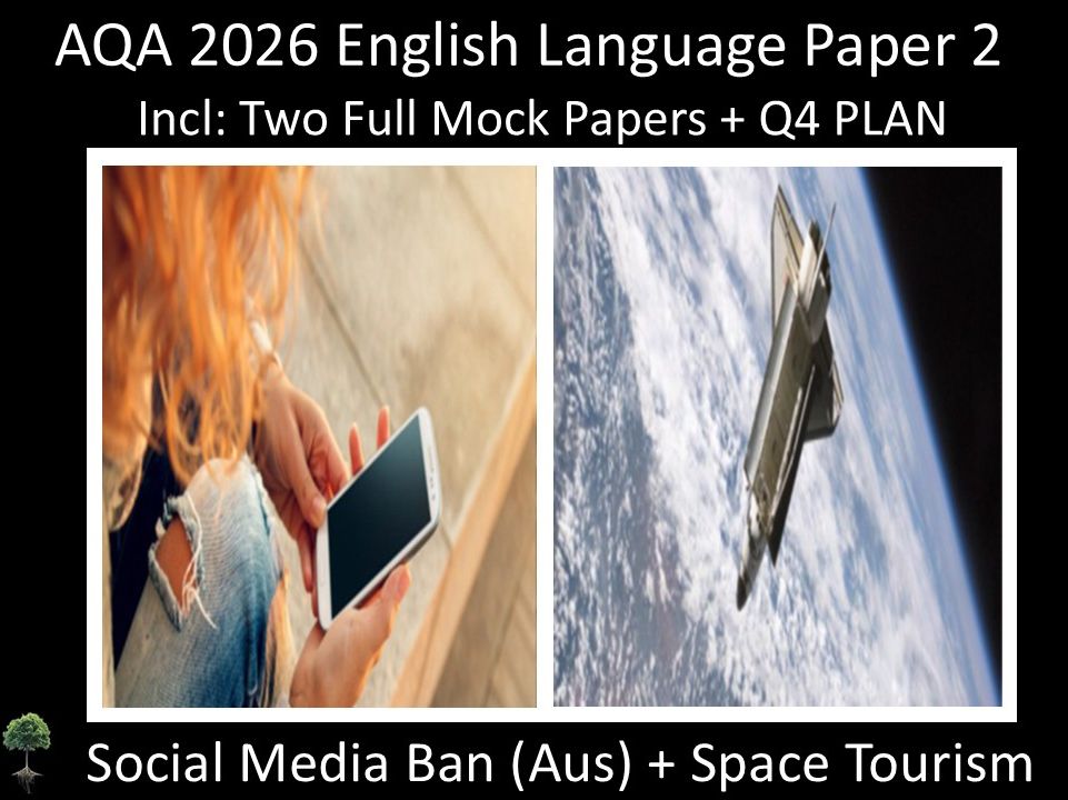 Two AQA 2026 GCSE English Language Paper 2 Mocks | Q4 PLAN