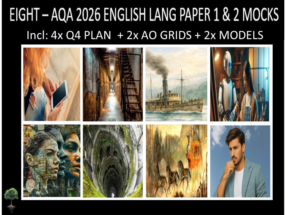 EIGHT - AQA PAPER 1 & 2 | 2026 FULL MOCKS | Q4 PLAN | AO GRIDS  |  MODELS