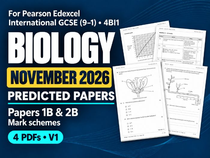 Edexcel IGCSE Biology: Nov 2026 - Predicted Papers