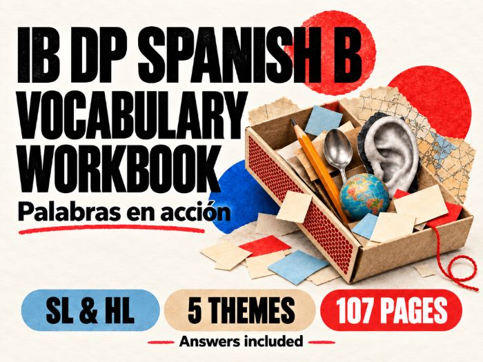 IB DP Spanish B SL & HL Cuaderno de Vocabulario: todos los 5 temas