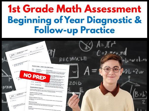 1st Grade Math Assessment | Beginning of Year Diagnostic
