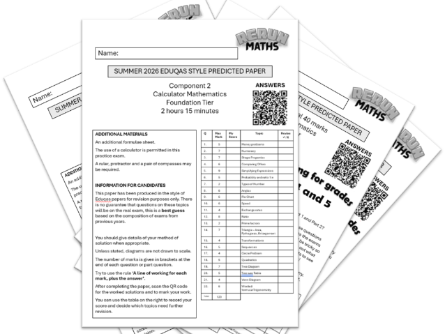 Eduqas Predicted Paper 2 and Worked Solutions