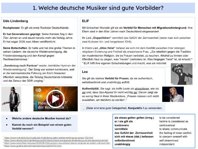 German A-Level Musik/Music Booklet Theme 2 Unit 4 (Edexcel)