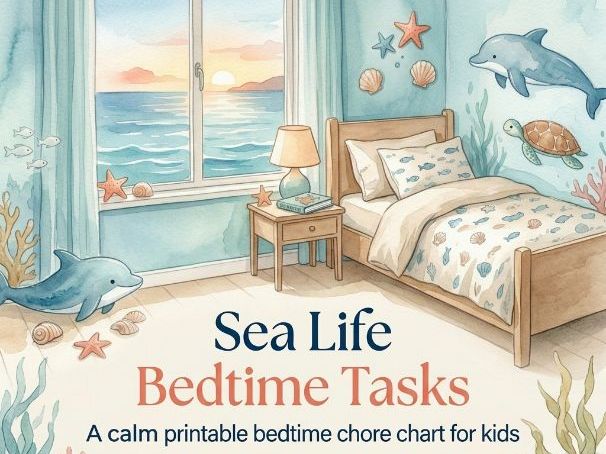 Sea Life Bedtime Tasks