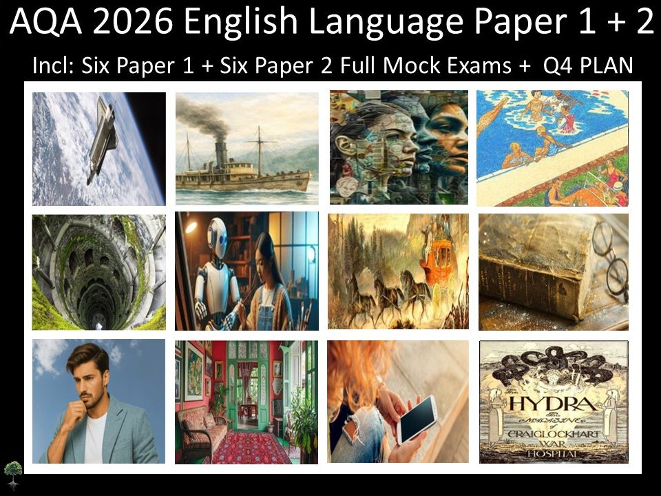 Twelve AQA 2026 GCSE English Language Paper 1 + 2 Mocks | Q4 Plan