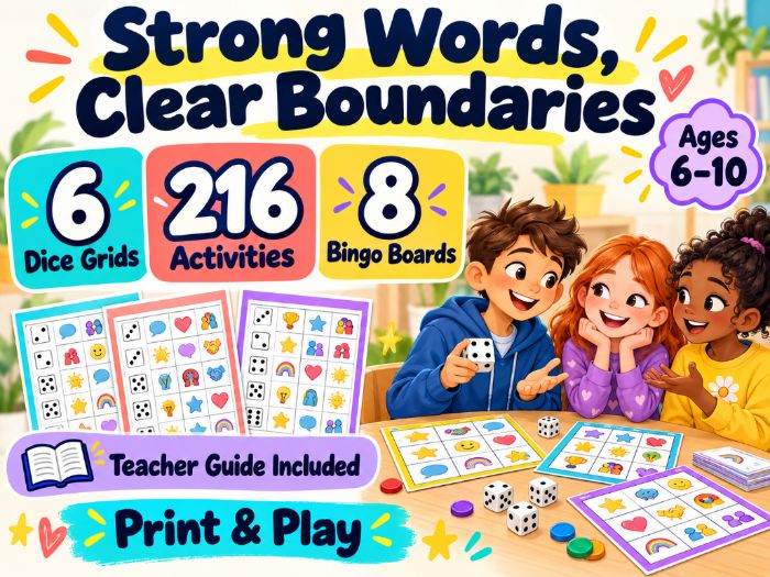 SEL Activities - Kids Ages 6–10 Boundaries, Feelings , Friendship