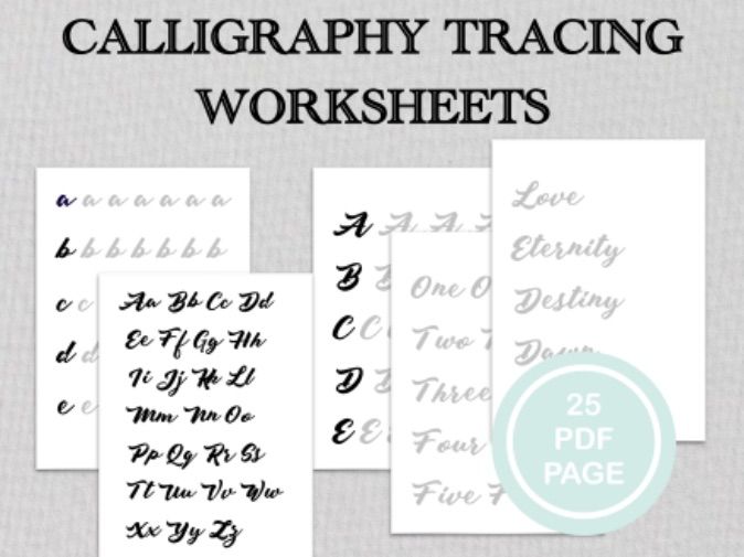 Calligraphy Practice Sheets
