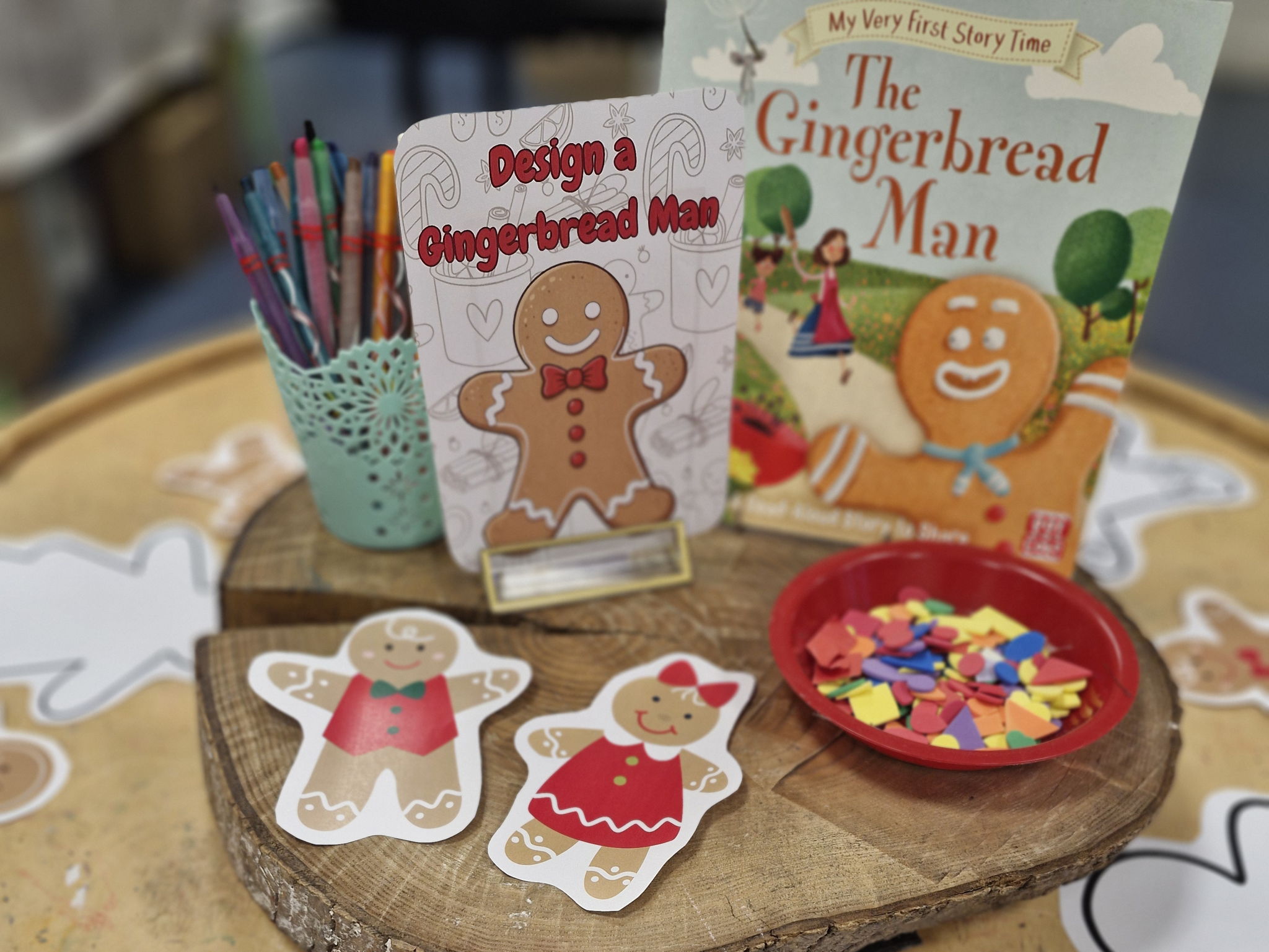 Design a gingerbread man