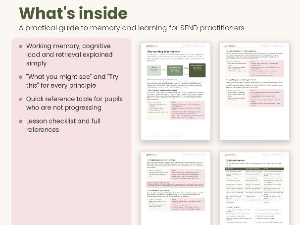 Teacher CPD: Learnt on Monday, Gone by Friday