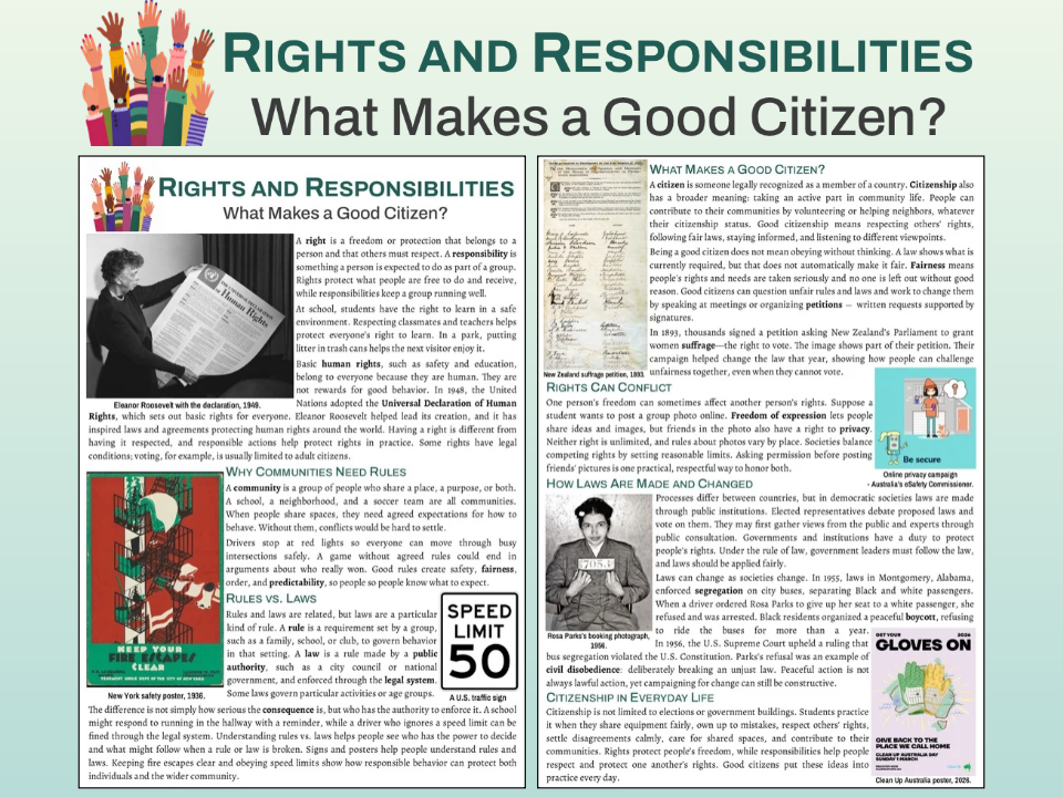 Rights and Responsibilities: Citizenship