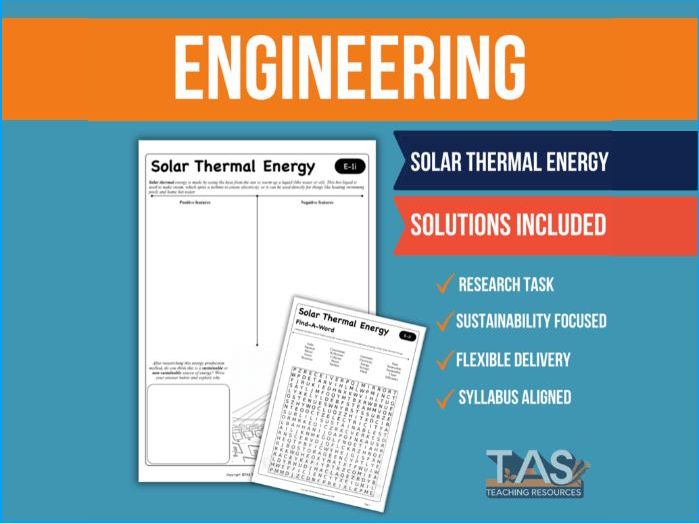 Solar Thermal Energy Research Lesson
