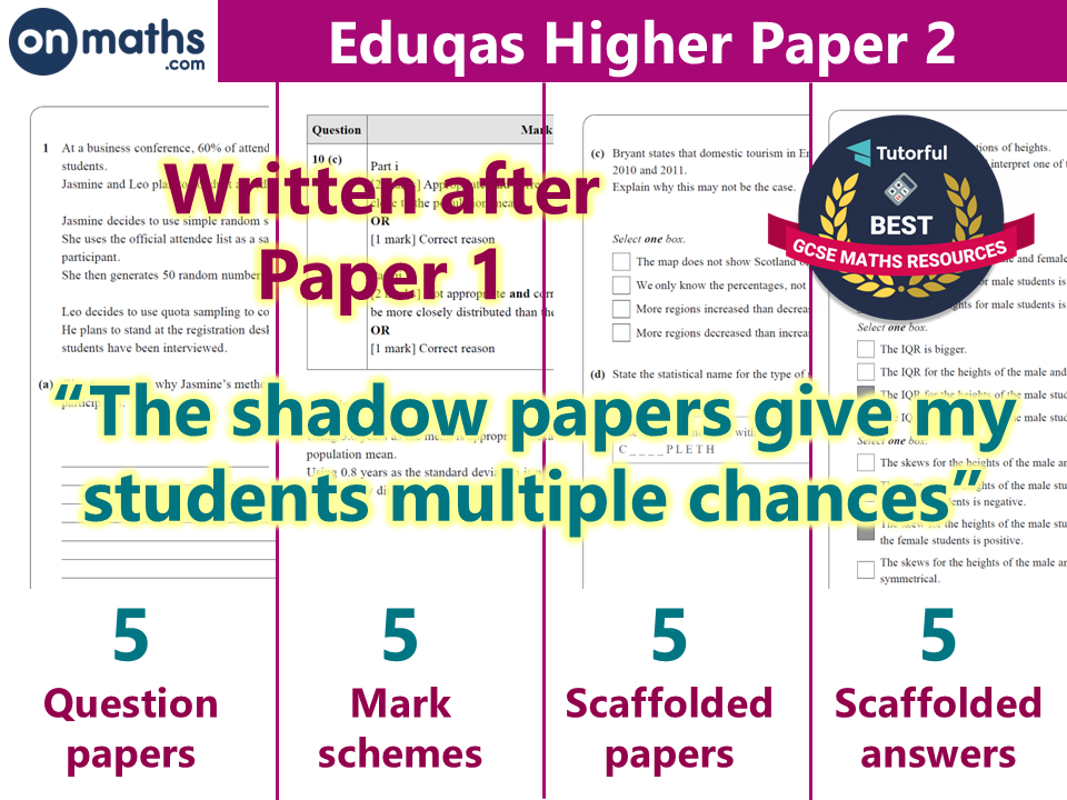 [UPDATED] Maths GCSE Predicted Papers (Summer 2026) Eduqas Paper 2 Higher