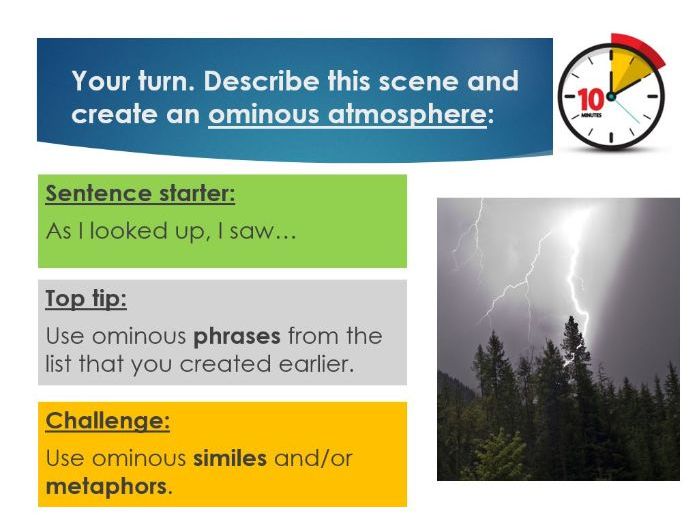 Autobiography Lesson - Atmosphere (Year 7)