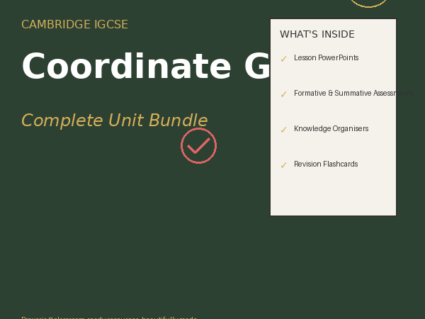 IGCSE Maths (0580)  Complete Unit 3 Pack