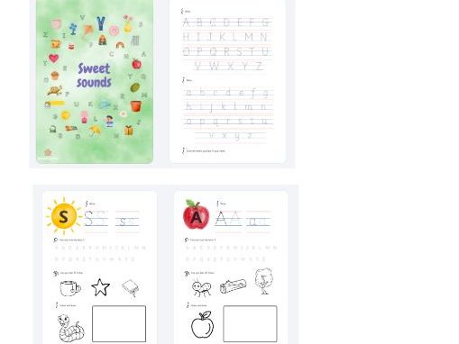 Sweet Sounds – Early Phonics Workbook (Sassoon infant font)