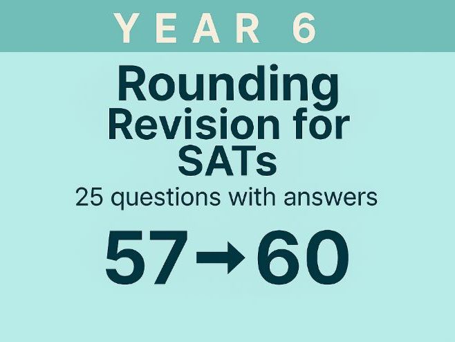 Year 6 Maths Revision for SATs: Rounding | 25 Questions with Answers