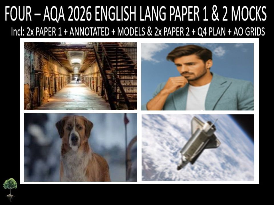 FOUR - AQA PAPER 1 & 2 | 2026 FULL MOCKS | ANNOTATED | Q4 PLAN | AO GRIDS | MODELS