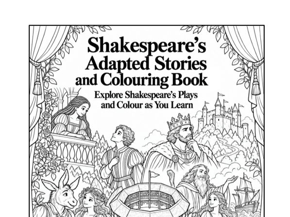 A Midsummer Night's Dream – Adapted Shakespeare Story and Colouring Booklet – 19 Printable Pages
