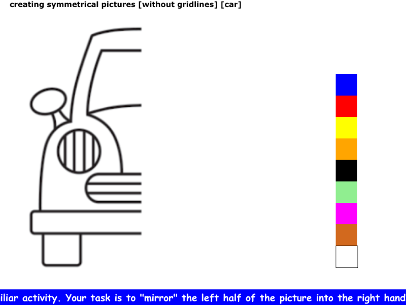 creating symmetrical pictures [without gridlines] [car]