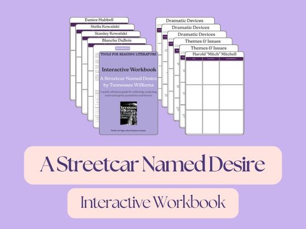 A Streetcar Named Desire – Interactive Workbook: Key Quotes, Themes & Literary Devices