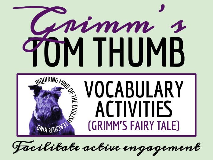 "Tom Thumb" Vocabulary Games | Grimm's Fairy Tale | Crossword Puzzle | Word Search
