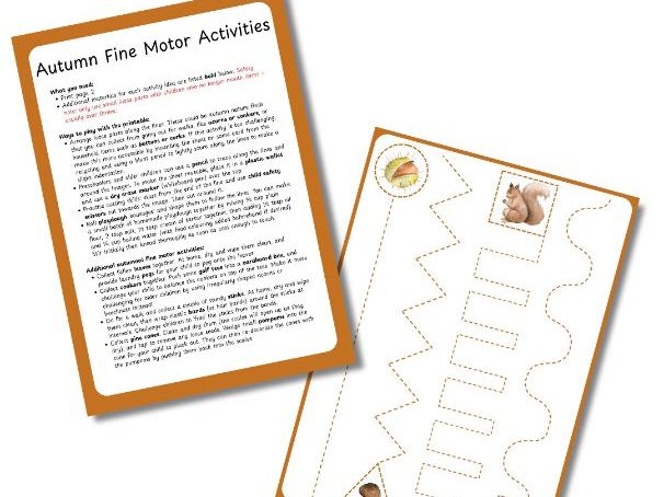 Autumn Fine Motor Activities
