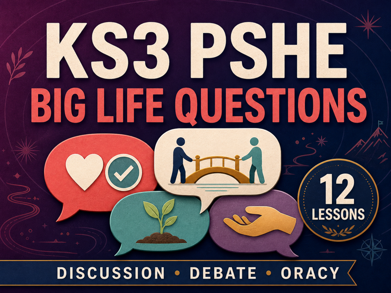 KS3 PSHE | 12 Discussion Lessons: Friendship, Failure, Courage, Honesty (Oracy)