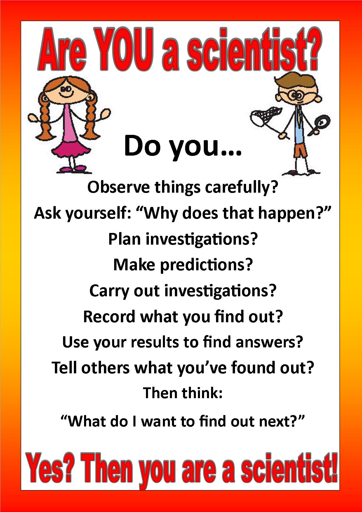 Are You a Scientist?  Poster