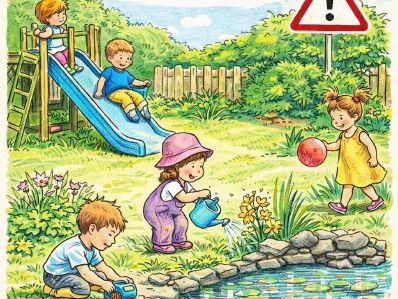 Nursery Garden Supervision Safety Poster
