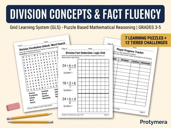 Division Concepts & Fact Fluency: Equal Sharing, Grouping, Remainders, Patterns & Problem Solving