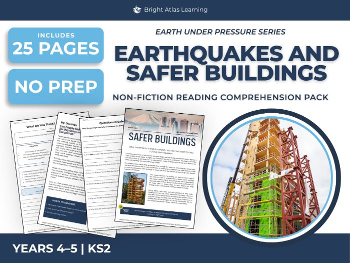 Earthquakes Reading Comprehension | KS2 Years 4 & 5