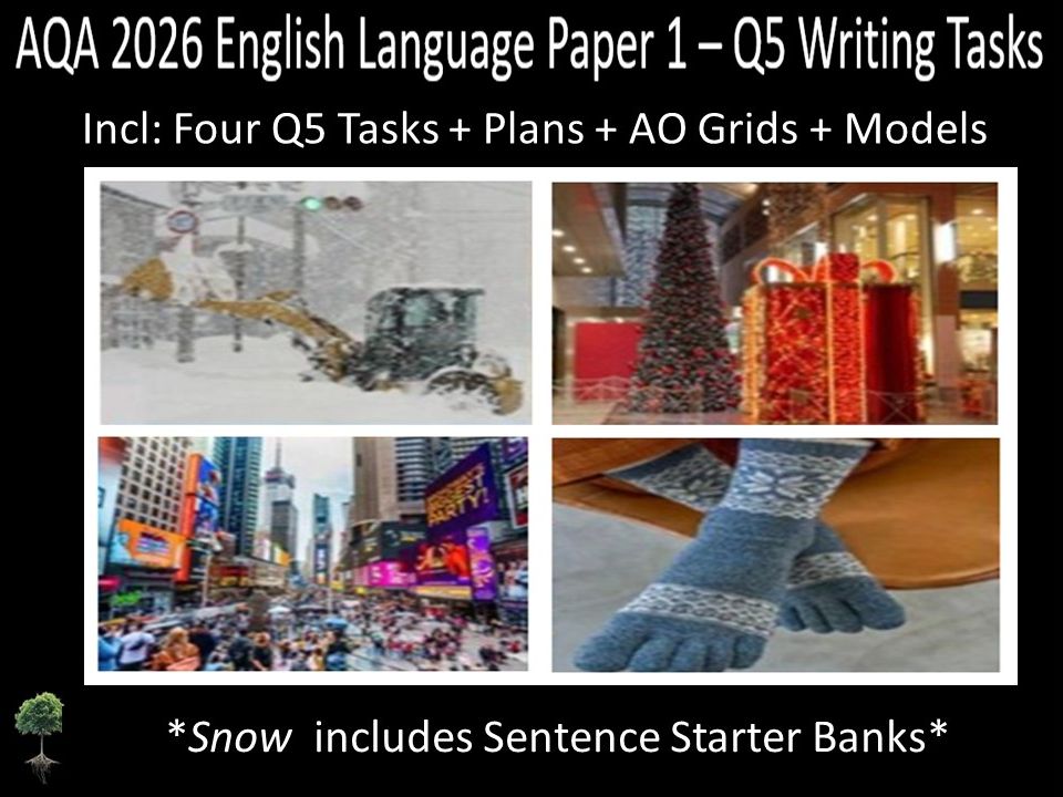 Four Question 5 - AQA 2026 GCSE English Language Paper 1 | Plans, AO ...