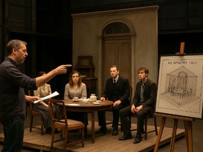 An Inspector Calls - Set on Stage - Writers Techniques