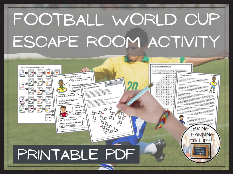 Football World Cup Escape Room Activity