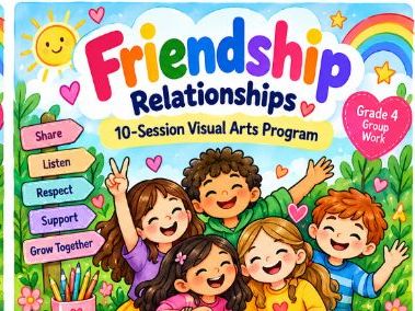 Friendship Relationships – 10 Creative Art & SEL Sessions (Grade 4)