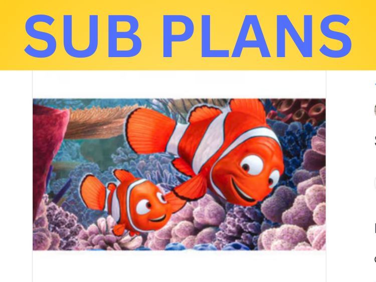 Oceanography Finding Ocean Ecology in Finding Nemo Sub Plans Grade 8