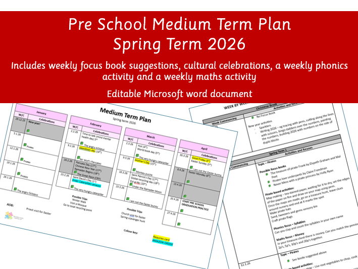 Medium Term Plan Preschool Spring Term 2026