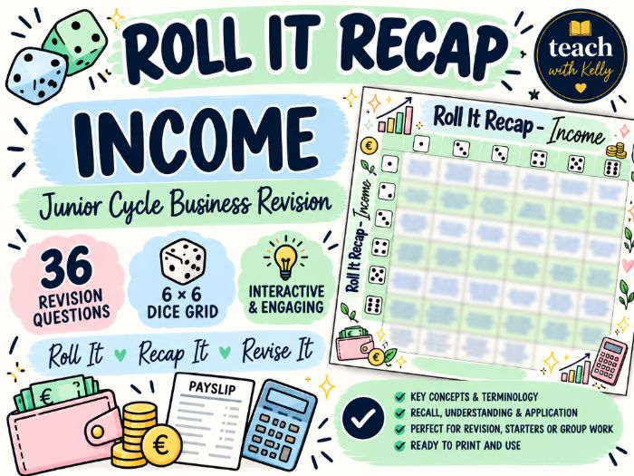 Roll it Recap - Income - Business
