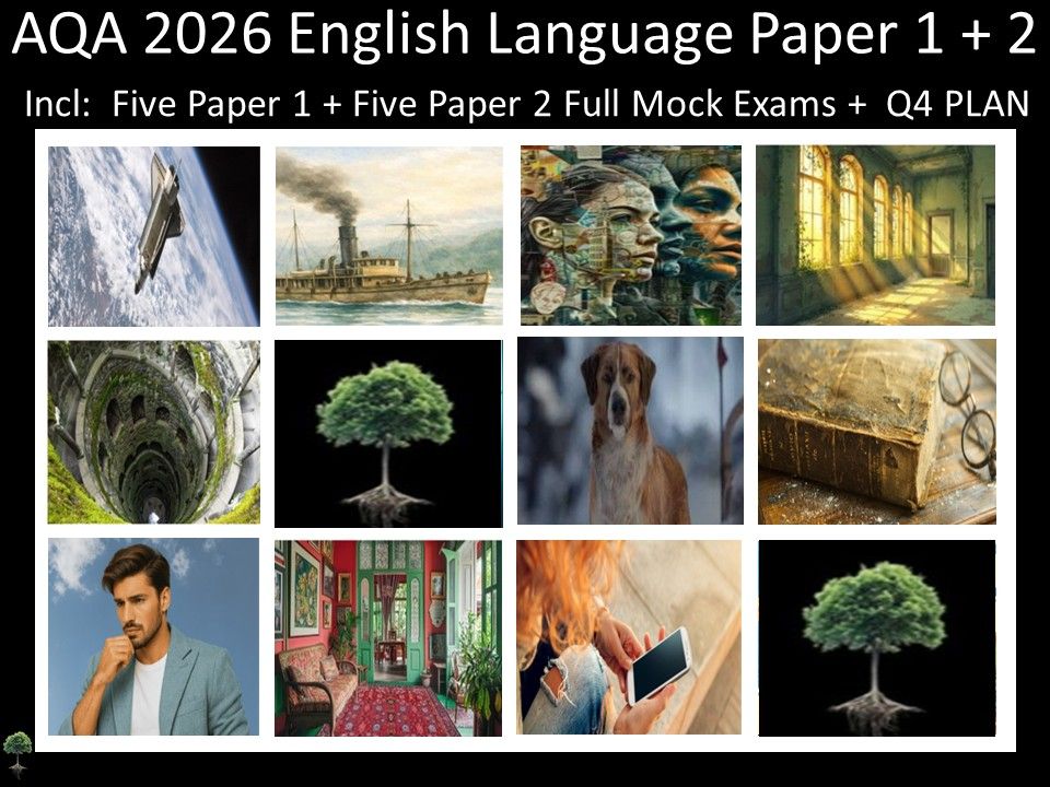 Ten AQA 2026 English Language Paper 1 + 2 Mocks | Q4 Plan