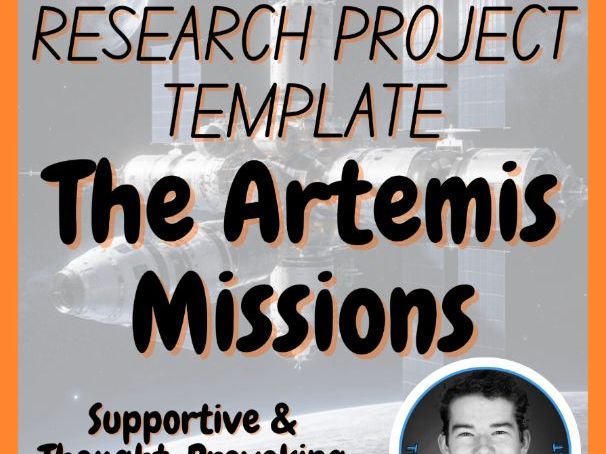 The Artemis Missions | Space Research Project Template | Digital + Print + HTML