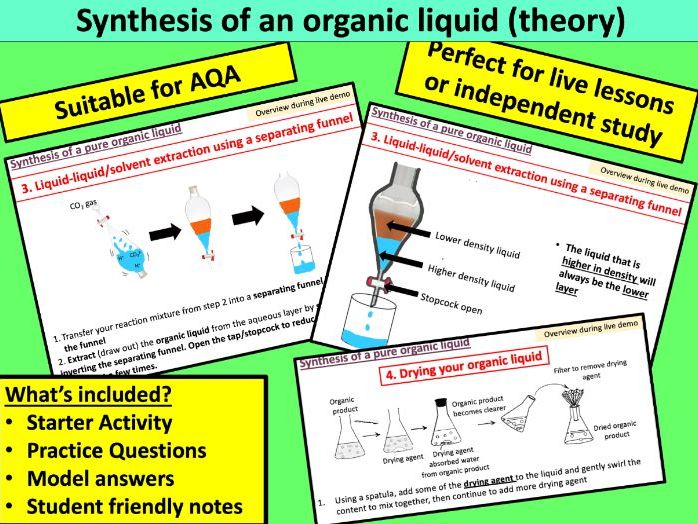 Synthesis of an Organic Liquid (AQA)