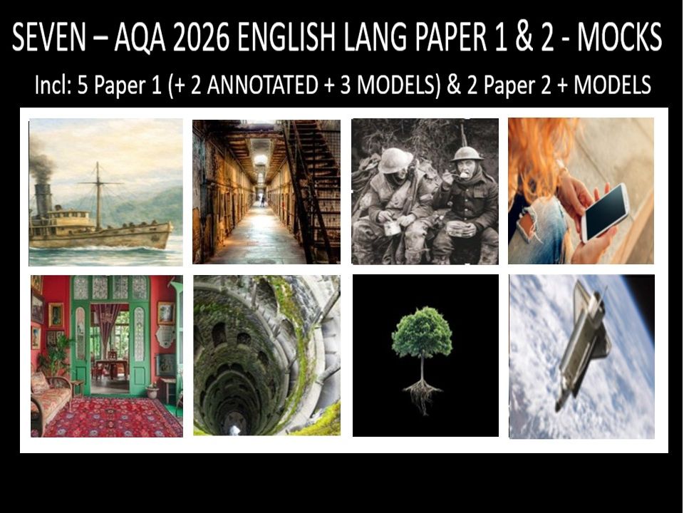 SEVEN - AQA PAPER 1 & 2 | 2026 FULL MOCKS | ANNOTATED | MODELS