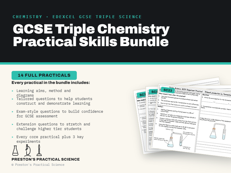 Triple Chemistry Core Practicals: Edexcel GCSE Bundle