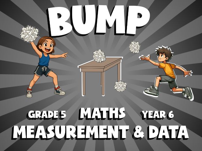 Measurement & Data BUMP Maths Game | No-Prep Year 6 Review Activity
